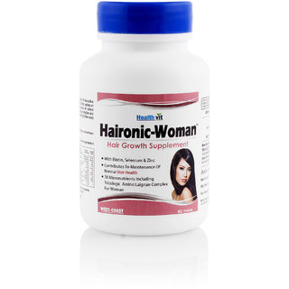 Buy1 Get1 Free HealthVit VITHAIR Hair Growth With Vitamin E 60Tablets(Pack Of 2)