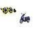 Himmlisch Hella Yellow Panther Bike Horn Set Of 2 + Himmlisch Horn Relay -For  Suzuki Access 125
