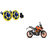 Himmlisch Hella Yellow Panther Bike Horn Set Of 2 + Himmlisch Horn Relay -For  KTM 390 Duke