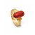 12 ratti Natural Red coral Adjustable ring