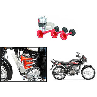 Buy Himmlisch 3 Pipe Air Pressure Bike Horn For Hero Splendor Plus i3s Online 1009 from ShopClues