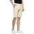 Urbano Fashion Men's Solid Cream Cotton Chino Shorts (Size : 28)