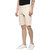 Urbano Fashion Men's Solid Cream Cotton Chino Shorts (Size : 28)