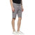 Urbano Fashion Men's Solid Grey Cotton Chino Shorts (Size : 28)