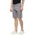 Urbano Fashion Men's Solid Grey Cotton Chino Shorts (Size : 28)