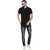 Urbano Fashion Men's Black Slim Fit Stretchable Jeans
