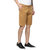 Urbano Fashion Men's Solid Khaki Cotton Chino Shorts