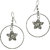Sparkling Jewellery Silver Earrings With Flower