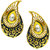 Anuradha Art Green Colour Styled With Mango Shape Designer Traditional Earrings For Women/Girls