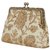 TARUSA Ivory White Silk Floral Clutch For Women