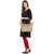 TARUSA Metallic Brown Faux Leather Abstract Tote Bag For Women