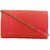 TARUSA Orange  Faux Leather Snake Work Sling Bag For Women