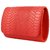 TARUSA Orange  Faux Leather Snake Work Sling Bag For Women