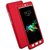 BM IPAKY 360 DEGRE  FRONT  BACK COVER  WITH TEMPARED GILASS MOTOROLA MOTO C PLUS ( RED )