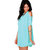 Cold Shoulder Solid Plain Fashion Dress by Klick2Style