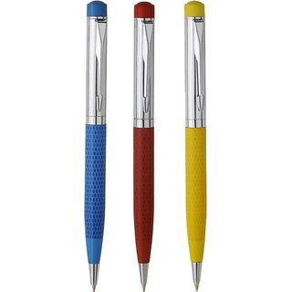 Buy p-269 Giftvenue Polka Dots Ballpoint Pen Ball Pen (Pack of 3, Blue ...