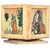 shoppingtara Wooden Banithani Painting Moveable Table Pen Stand WPS-0203