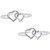 Silver Dew 925 Sterling Silver Jewellery Plain Metal Toe Rings For Girls Beautiful Design Adjustable