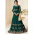Salwar Soul Womens Ayesha Tekiya Green Color Long  Gown With Fany Work for Party Wear