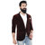 Trustedsnap Casual Solid Maroon Blazer For Men's