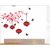 Wall Dreams Multicolor PVC Chinese Lanterns And Lamps In Attractive Bright Red Wall Sticker