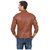 Amasree Brown Pu leather Casual Plain Jacket  For Men  Boys