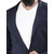 Trustedsnap Casual Navy Solid Blazer For Men's
