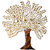 B.K. Exports Iron Multicolor Hand Painted Wall Dcor Golden Tree 5 ft.