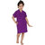 Be You Kids Solid Purple Bath Robe for Boys & Girls