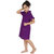 Be You Kids Solid Purple Bath Robe for Boys & Girls