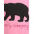 Lazy Shark Girls Cotton Bear Printed Pink Full Sleeve Nightwear