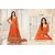 Style Amaze Orange Color Net Semi-Sttiched Anarkali Suit-SASUNDAY-2093