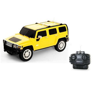 yellow hummer remote control car