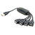 USB 2.0 to 4 Port HUB Splitter High Speed Cable Adapter for Laptop PC Notebook