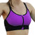 Women Fitness Workout Stretch Sports Bra Adjustable Strap Wire Free Padded Front Zip Quick Dry Bra