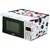 The Intellect Bazaar PVC Printed Microwave Oven Full Closure Cover For 20-23 Litre, White