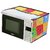 The Intellect Bazaar PVC Printed Microwave Oven Full Closure Cover For 20-23 Litre, Multi.