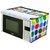 The Intellect Bazaar PVC Printed Microwave Oven Full Closure Cover For 20-23 Litre,Multi..
