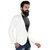 Trustedsnap Solid Casual fleece white  blazer for  Mens