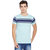 PANCHKOTI Men's Sky Blue Cotton Half Sleeve Round Neck T-shirt