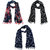 Printed Chiffon Set of 3 Mullticoloured stoles Designer scarf stoles dupatta for Girls / Ladies / Women's
