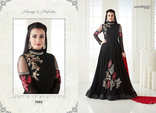 Buy Style Amaze Black Heavy Georgette 