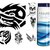 TEMPORARY BODY TATTOO PACK OF 24.. FREE 100 GMS OF ASSURE MEN'S BODY TALC