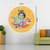 EJA Art Flute Krishna With Hare Krishna Slogan M Multicolor Removable Decor Mural Wall Stickers Sticker