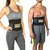 Unisex Sweat Waist Trimmer Fat Burner Belly Tummy Yoga Wrap Black Exercise Body Slim look Belt Free Size SWEAT BELT)