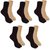 EquatorZone Ultra Thin Skinny Fit Ladies Ankle Thumb Socks Pack of 10 Pairs (Black  Beige)