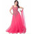 Florence Pink Net Embroidered Semi-Stiched Gown