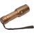 GOR 500M 3 Modes Rechargeable LED Flashlight Torch 5.5 Inch Gold