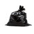 300 Pieces Black Disposable Garbage Bags / Dust Bin Bags (19X21 Inch)