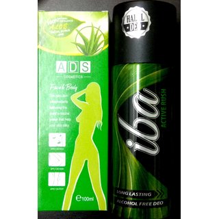 Total Refreshing Pack With Iba Halal Active Rush For Men And Ads Cosmetic Face Body Scrub Combo Pack